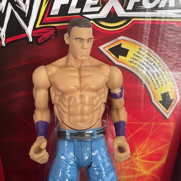 JOHN CENA BODY SLAMMIN WWE FLEXFORCE ACTION FIGURE  7" - Picture 4 of 4